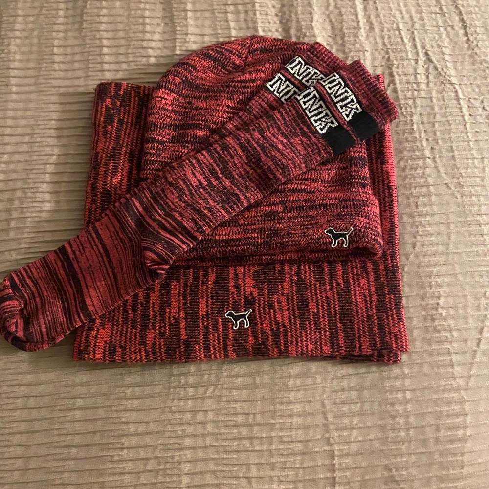 PINK Victoria's Secret Red Knit Set
